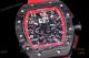 KV Factory Swiss Replica Richard Mille RM 011 Red Rubber Strap Carbon Watch (3)_th.jpg